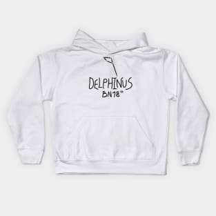 Delphinus Constellation by BN18 Kids Hoodie